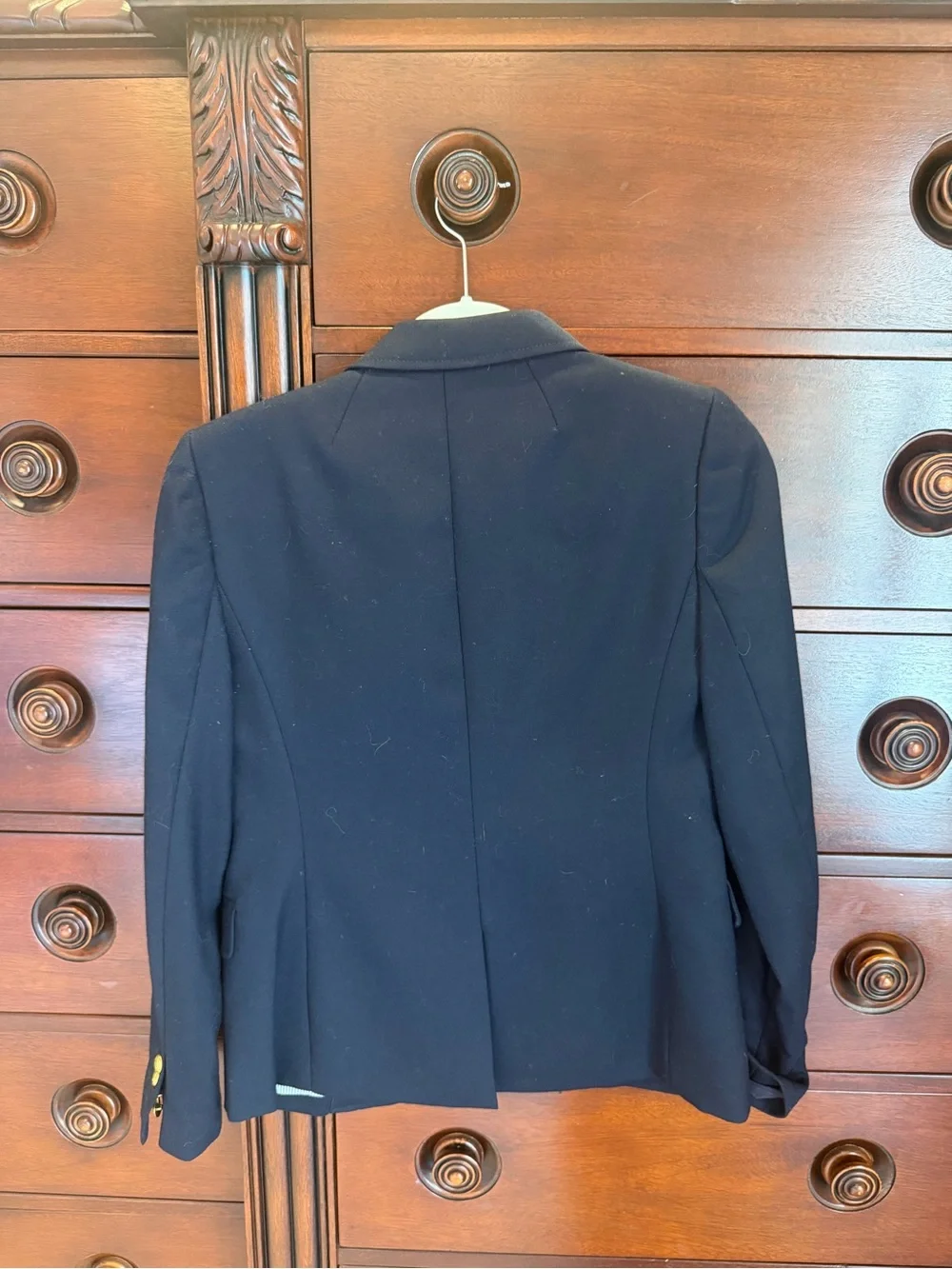 J. Crew Dark Navy Blazer with Gold Buttons